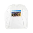 ク○ニ社長｜リヤカー珈琲×土木のリスボンの風景 Long Sleeve T-Shirt