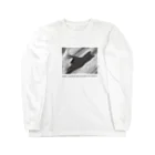 Arteのねこの影もねこ（モノクロ・文字入ver） Long Sleeve T-Shirt