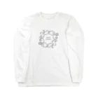 ミミズク堂　のループしりとり　文字ありver. Long Sleeve T-Shirt