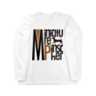 ミニピン クラブ minipin clubのミニチュアピンシャー ミニピン Miniature Pinscher minipin ロゴバージョン Long Sleeve T-Shirt