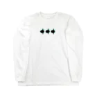 ＰＵＧＬＡＮＤのマンボウ３つ・黒・小 Long Sleeve T-Shirt