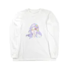 ssodaの世界の purple girl ロングスリーブTシャツ