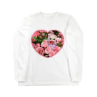 メルティカポエミュウの薔薇とベリー❤️ ロングスリーブTシャツ