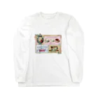 Vintage na Teatime（紅茶好き）のvintage tea label ロングスリーブTシャツ