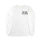 VIVS shopのVIVS-T-shirt(ロゴ黒) ロングスリーブTシャツ