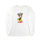 おりこうwanwanのJUMP!ジャックラッセルテリア Long Sleeve T-Shirt