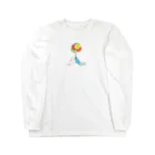 くらきち ONLINE SHOPのうさぎタイツとふうせん Long Sleeve T-Shirt