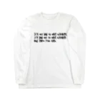 ORIORIのIt's not bad to make mistakes, it's bad not to make mistakes and learn from them. ロングスリーブTシャツ