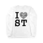 SHOP W　SUZURI店のI ♥ Saba Tora ロングスリーブTシャツ Long Sleeve T-Shirt