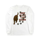 ハッピー・ラブラドールズのChocolate Lab Daddy　チョコレートラブラドール Long Sleeve T-Shirt