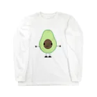 OlliemoのAvocado  ロングスリーブTシャツ