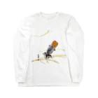 花錦園　～Kakin-en～の【金魚】江戸錦～藍のゆらめき～ Long Sleeve T-Shirt