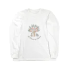 lapiniere ラピニエールのリンゴの木とうさぎさん Long Sleeve T-Shirt