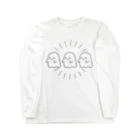 はんぺんのおばけちゃん さんにん Long Sleeve T-Shirt