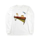  藤ねこりえ/ 𝙁𝙐𝙅𝙄𝙣𝙚𝙘𝙤𝙧𝙞𝙚のマリンバ奏者りす兄弟 Long Sleeve T-Shirt