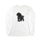 chippokeのトイプードル ブラック Long Sleeve T-Shirt