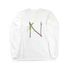 aicecreamの【N】カマキリついてるよ！イニシャル Long Sleeve T-Shirt