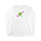 🐸かえるさんと仲間たち🐸のうふふのかえるさん Long Sleeve T-Shirt