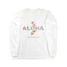 Noa Noa Art ＆ DesignのALOHA ＊ プルメリア ロングスリーブTシャツ