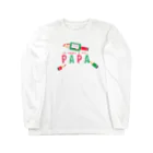 イラスト MONYAAT のちびた色鉛筆 PAPA*A Long Sleeve T-Shirt