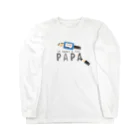 イラスト MONYAAT のちびた鉛筆 PAPA*C Long Sleeve T-Shirt