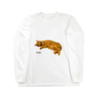 猫カフェ ぶぅたんグッズショップのあざといタビくん Long Sleeve T-Shirt