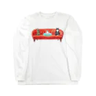 SANKAKU DESIGN STOREの新入りと古参の緊張感溢れるソーシャルディスタンス(社会的距離)。 Long Sleeve T-Shirt