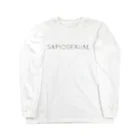 mincora.のSAPIOSEXUAL　- black ver. - ロングスリーブTシャツ