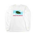 キッズモード某のスイカ飛行船 Long Sleeve T-Shirt