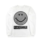 MA_のfake smile ロングスリーブTシャツ