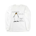 空とぶペンギン舎のコウテイペンギン ロングスリーブTシャツ