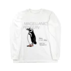 空とぶペンギン舎のマゼランペンギン ロングスリーブTシャツ