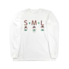 イラスト MONYAAT のスズメがちゅん SMLTシャツ ロングスリーブTシャツ