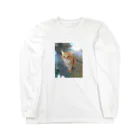 噛み噛み社長とにゃんこ達。のてんちゃん。 Long Sleeve T-Shirt