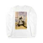 Yuki Yanoのねこにゃん、みことくん。足ガジガジ Long Sleeve T-Shirt