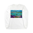 Junie貼り絵グッズのニューカレドニアのサンゴ礁 Long Sleeve T-Shirt