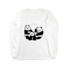 panda to kageのかぞく ロングスリーブTシャツ