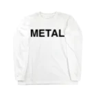 TOKYO LOGOSHOP 東京ロゴショップのMETAL-メタル- Long Sleeve T-Shirt