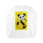 Washiemon and Ai-chan's ShopのPANDA No.3 ロングスリーブTシャツ