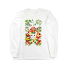 ねことりむし★CAT BIRD INSECTの苺大福／Strawberry Daifuku Long Sleeve T-Shirt