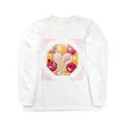 shu-shuの幸運を呼ぶスピリチュアルフルーツ☆「三柑の実」&水玉 Long Sleeve T-Shirt