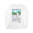 ことかうさぎの乗り鉄くん ロングスリーブTシャツ