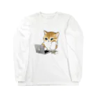 mofusandの在宅勤務にゃん Long Sleeve T-Shirt