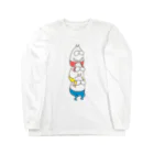 くらきち ONLINE SHOPのねこタイツ かたぐるま Long Sleeve T-Shirt