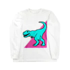 komgikogikoの気分のいい恐竜 ロングスリーブTシャツ