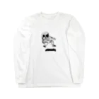 子供の落書き屋の宇宙でスケートボード Long Sleeve T-Shirt