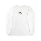 ゆずぽんずのブランドロゴ風ペンギン＠ヒゲ Long Sleeve T-Shirt