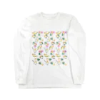 まめるりはことりのたっぷりシロハラインコちゃん【まめるりはことり】 Long Sleeve T-Shirt