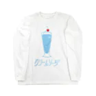 365[さろこ]のクリームソーダの夏 ロングスリーブTシャツ