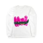 alligator_artのラブリー&チャーミングな鰐 Long Sleeve T-Shirt